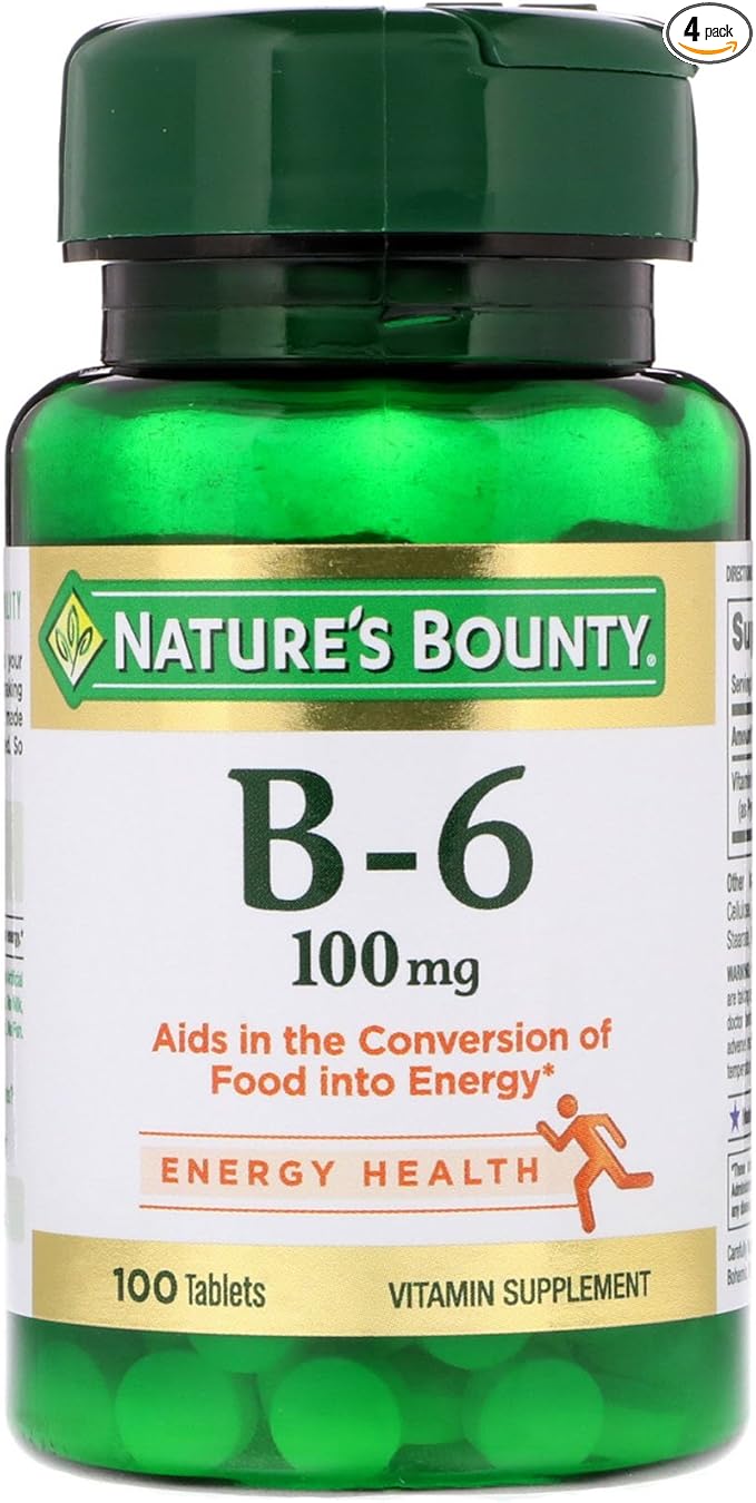 Nature's Bounty Vitamin B6, 100mg, 100 4)