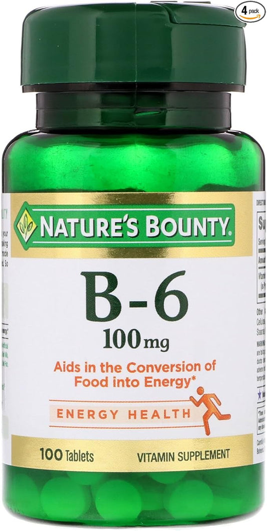 Nature's Bounty Vitamin B6, 100mg, 100 4)