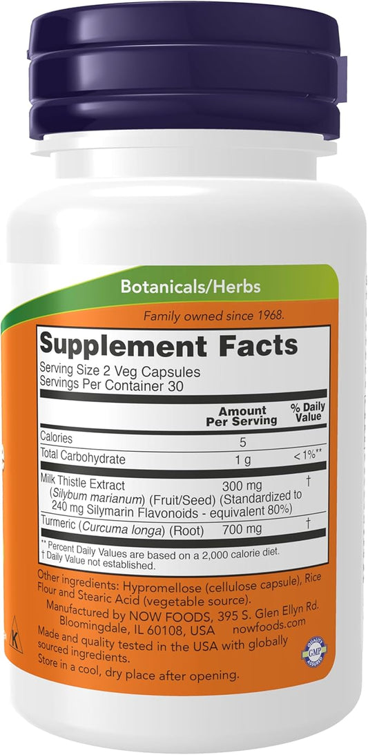 NOW Supplements, Silymarin Milk Thistle Extract 150 mg 60 Veg