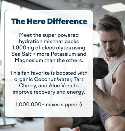 Feel Goods Hydration Hero, 1,000mg Electrolytes B12, Non 15 Count