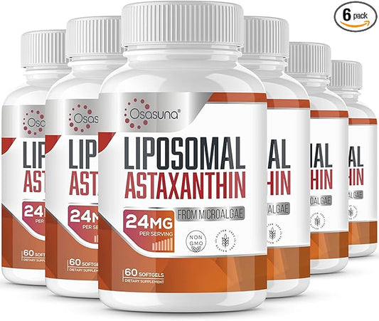 Liposomal 24mg Astaxanthin for MAX Absorption, 360 Softgels
