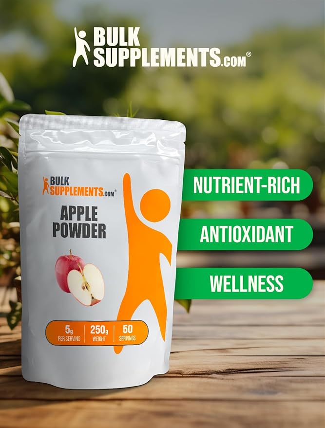 BulkSupplements.com Apple Powder 5g per 250g (8.8 (8.8 oz) 1)