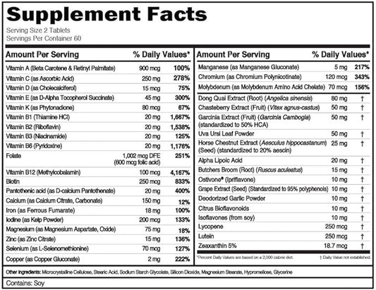 Evlution Nutrition Women's Multivitamin 120 Tablets, 60 Days