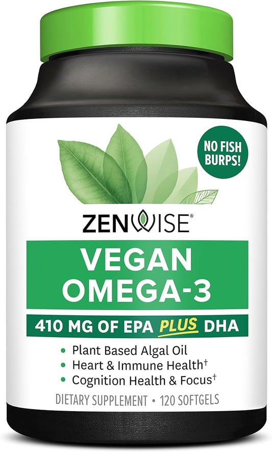 Zenwise Health Vegan Omega 3 Omega-3 from 120 Count
