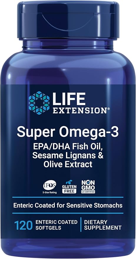 Life Extension Super Omega-3 EPA/DHA Fish 120 Softgels