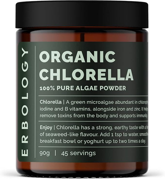 Erbology Organic Chlorella Powder 3.2 oz 45 Servings