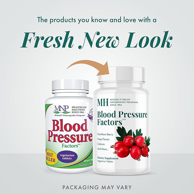 MICHAEL'S Health Naturopathic Programs Blood Pressure Factors 90 Vegetarian 1 - 30 Servings