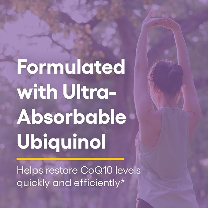 Natural Factors Ubiquinol Active CoQ10 100 Q10 Supplement 120 Softgels