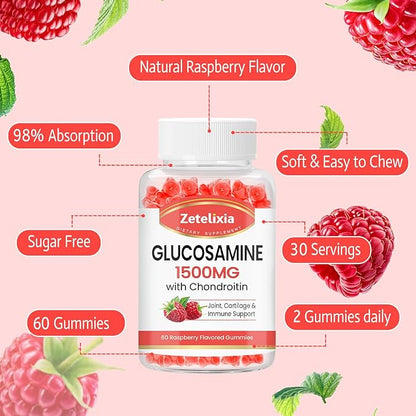 Glucosamine Chondroitin Gummies with MSM, Turmeric 60 Count