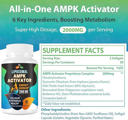 AMPK Activator 2000 mg 60 Softgels
