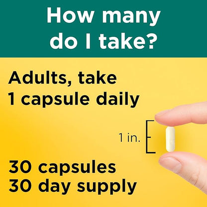 Nature Made Digestive Probiotics Advanced Dual Action, Probiotics for Women and Men, 30 Probiotic Capsules, 30 Day Supply