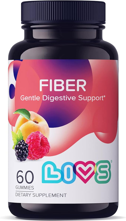 Fiber Gummies for Adults | Perfect for Digestive Health, Gut Health & Weight Loss | Non GMO, Gluten Free & Vegen | Prebiotic Supplement as Gummy for Women & Men - 3000mg Fiber/Serving - 60 Count