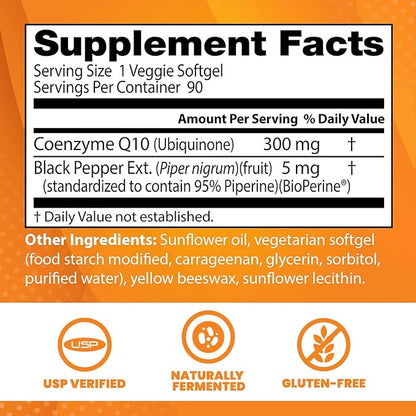 Doctor's Best High Absorption CoQ10 300 mg, 90 Veggie