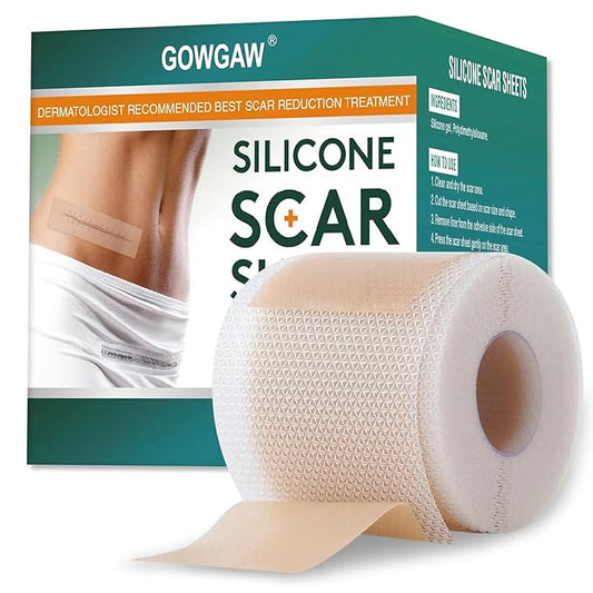 Medical Grade Silicone Scar Sheets, Silicone (1.6”x 60” 60” Roll-1.5M), Roll-1.5M), Professional