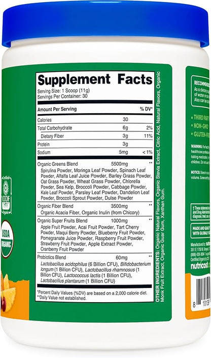 Nutricost Organic Super Greens Powder (30