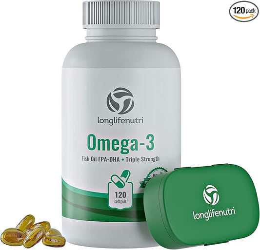 Omega 3 Fish Oil Pills 120 1000mg Supplement Omega3 Women