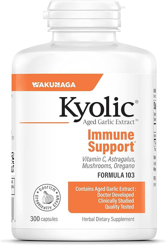 Kyolic Aged Garlic Extract Formula 103 300 Capsules