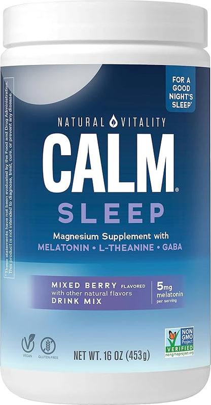 Natural Vitality Calm Sleep, Melatonin & 16 Oz