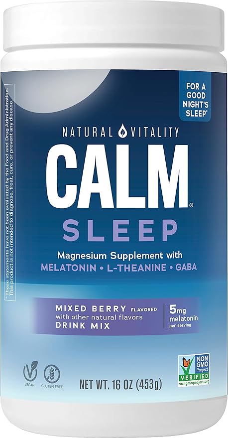 Natural Vitality Calm Sleep, Melatonin & 16 Oz