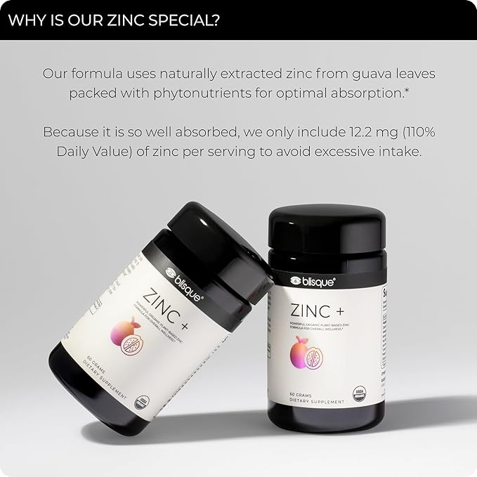 Blisque – Organic Zinc Supplement Sourced 60 Grams