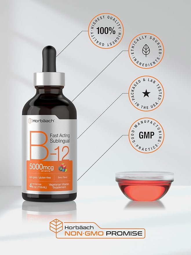 Horbaach B-12 | 5000mcg | 4oz B12 |