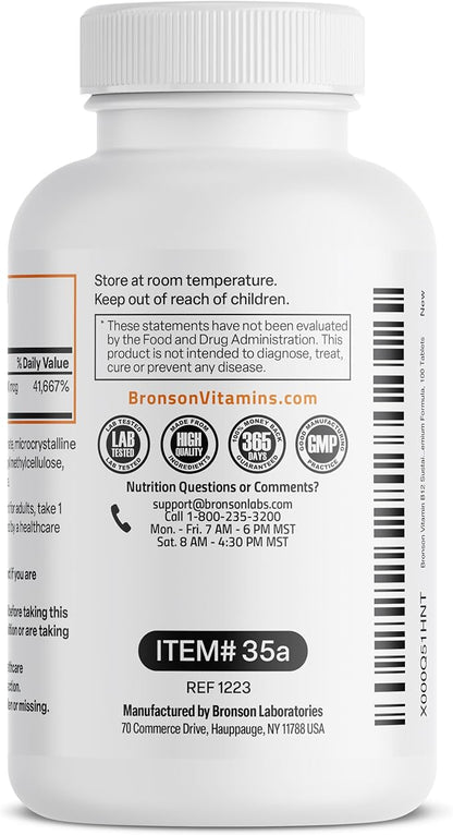 Bronson Vitamin B12 1000 mcg (B12 100 Count