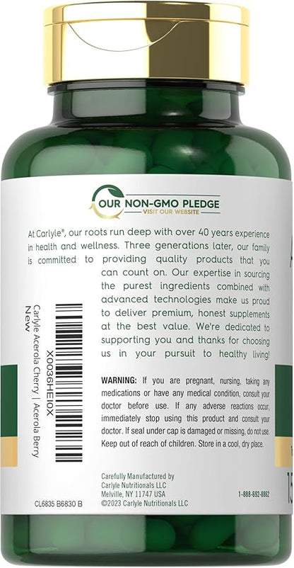 Carlyle Acerola Cherry Capsules 1000mg | 150 Count