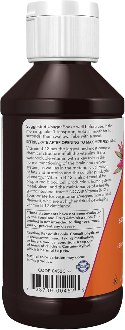 NOW Supplements, Ultra B-12, Liquid, 800 4-Ounce