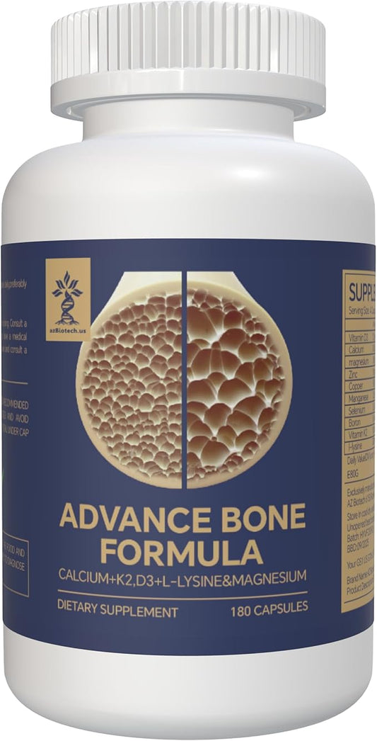 Stronger Bones Vitamins and Supplement Advanced D3, Calcium, K2 MK7, MK7, and