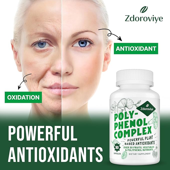 2250 MG Polyphenols Supplement Over 20 270 Capsules