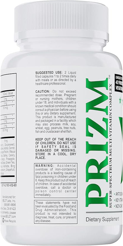 PRIZM Multivitamin for Men and Women 29 Vitamins 42 Fruits B6 B12-60 B12-60 Liquid