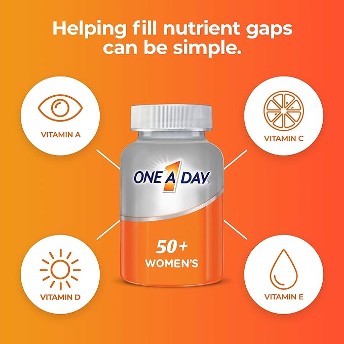 One A Day Women’s 50+ Multivitamins, 100 count