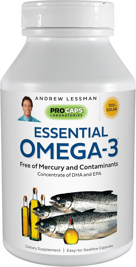 ANDREW LESSMAN Essential Omega-3 Unflavored 360 Softgels Omega-3 Oils.