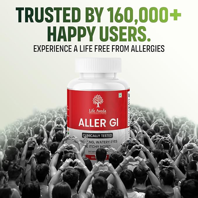 Aller-GI, Natural Ayurvedic Medicine for Runny 60 Vegetarian (2 Month 500mg per