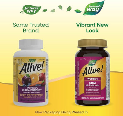 Nature's Way Alive! Women's Daily Ultra B12, 150 150 Tablets