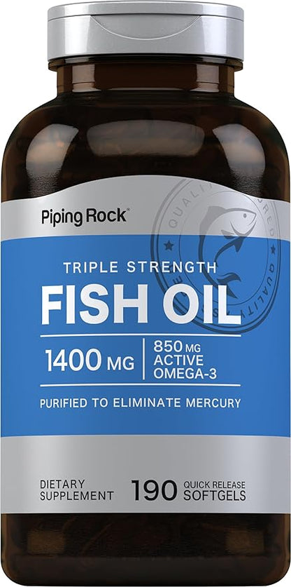 Piping Rock Fish Oil 1400 mg 3 | 190 Softgels