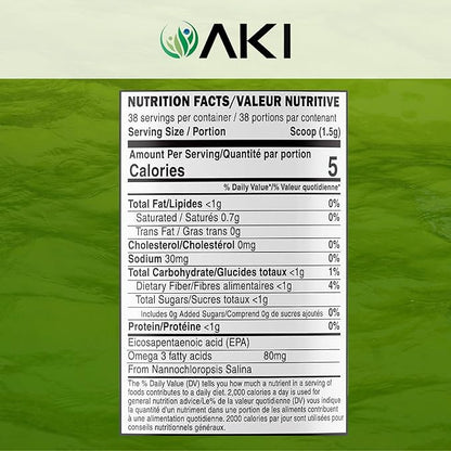 AKI Marine Phytoplankton Powder Omega-3 EPA (2 Oz 57G)
