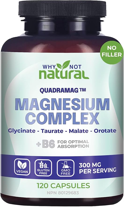 4-in-1 Magnesium Complex Supplement 300 mg 120 Capsules