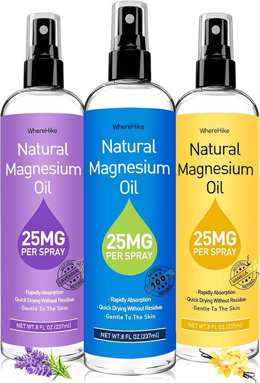 Pure Magnesium Oil Spray for Feet,Ideal Gift for Sleep & Muscle Relaxation,Better Sleep,Rapid Absorption,Quick Drying Without Residue-Unflavored