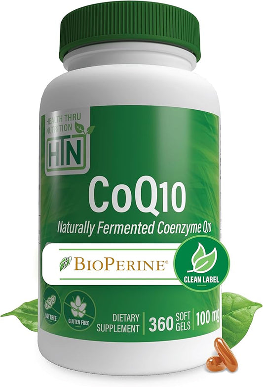 Health Thru Nutrition CoQ-10 100mg 360 Softgels Q10 | 3rd Party