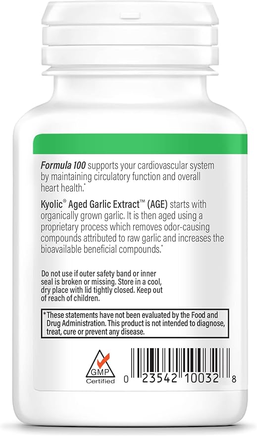 Kyolic Aged Garlic Extract Formula 100, 200 Tablets