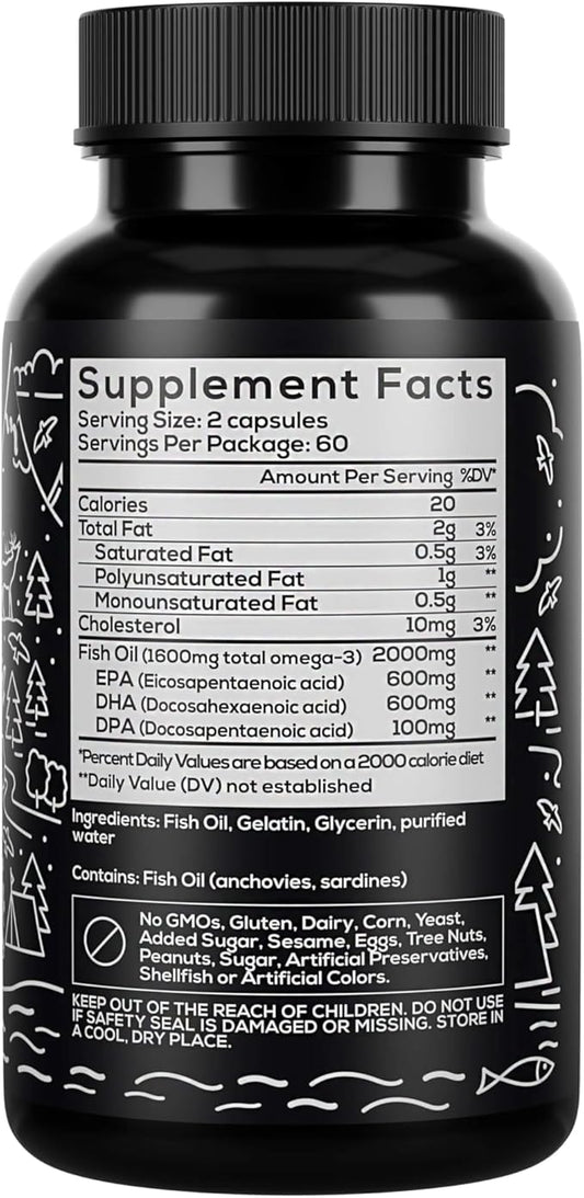 Wild Foods Omega 3 Fish Oil 120 Capsules (1 pk)