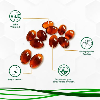 Propolis Health Propolis Capsules 1000mg-Daily 2 Capsules 50 Days (100 Capsules)