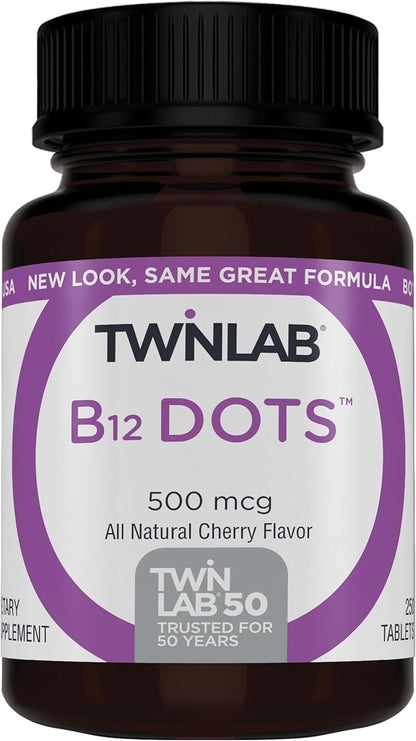 Twinlab B-12 Dots B12-500 mcg, 250 Tablets