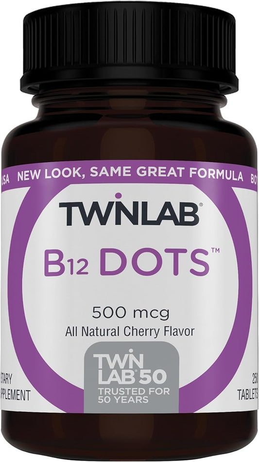 Twinlab B-12 Dots B12-500 mcg, 250 Tablets
