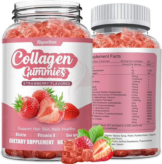 Collagen Gummies with Vitamin C, Zinc 60 Gummies