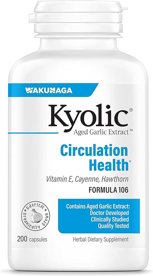 Kyolic Aged Garlic Extract Formula 106, 200 Capsules