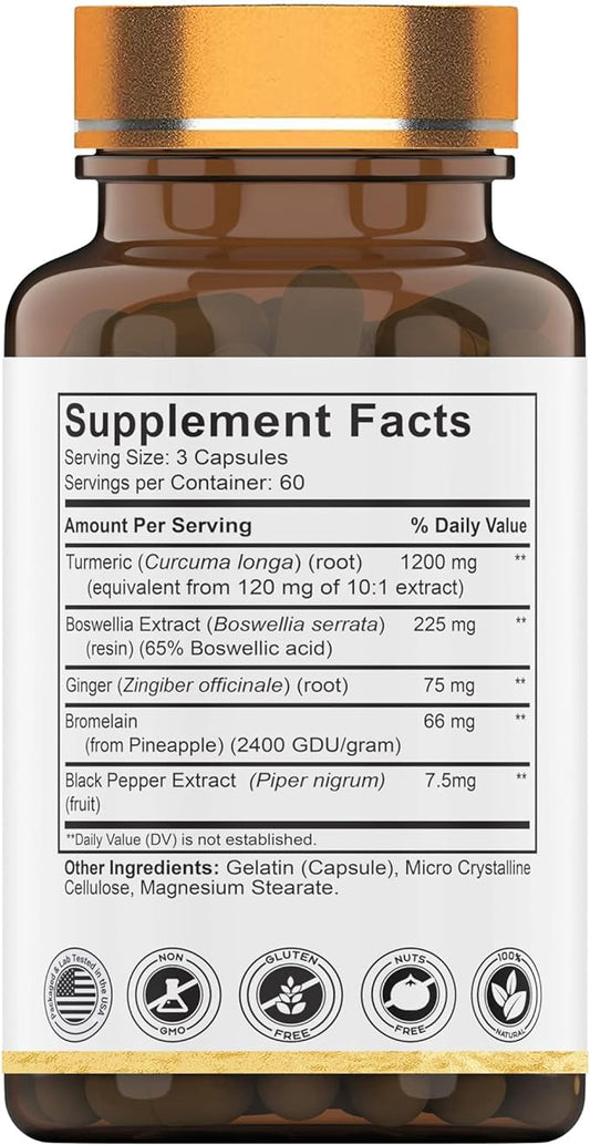 Turmeric & Boswellia Complex (180 Capsules)