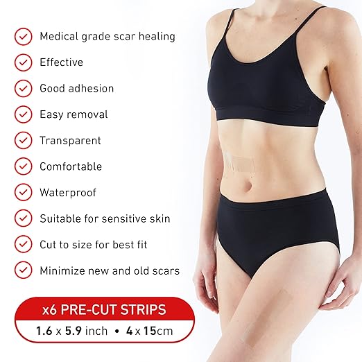 Neo G Opti-Heal Wound Recovery Silicone 1.6 x 5.9 inch 6 Strips