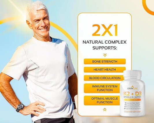 Vitamin D3 5000 IU with Vitamin K2 (MK7) (MK7) Supplement K2 D3 D3 Complex 5000 IU D3 & 90 mcg K2 mk7-60 mk7-60 Count